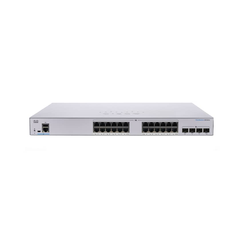 Switch Cisco CBS350-24P-4G-EU (Managed 24-port GE, POE, 4x1G SFP) 