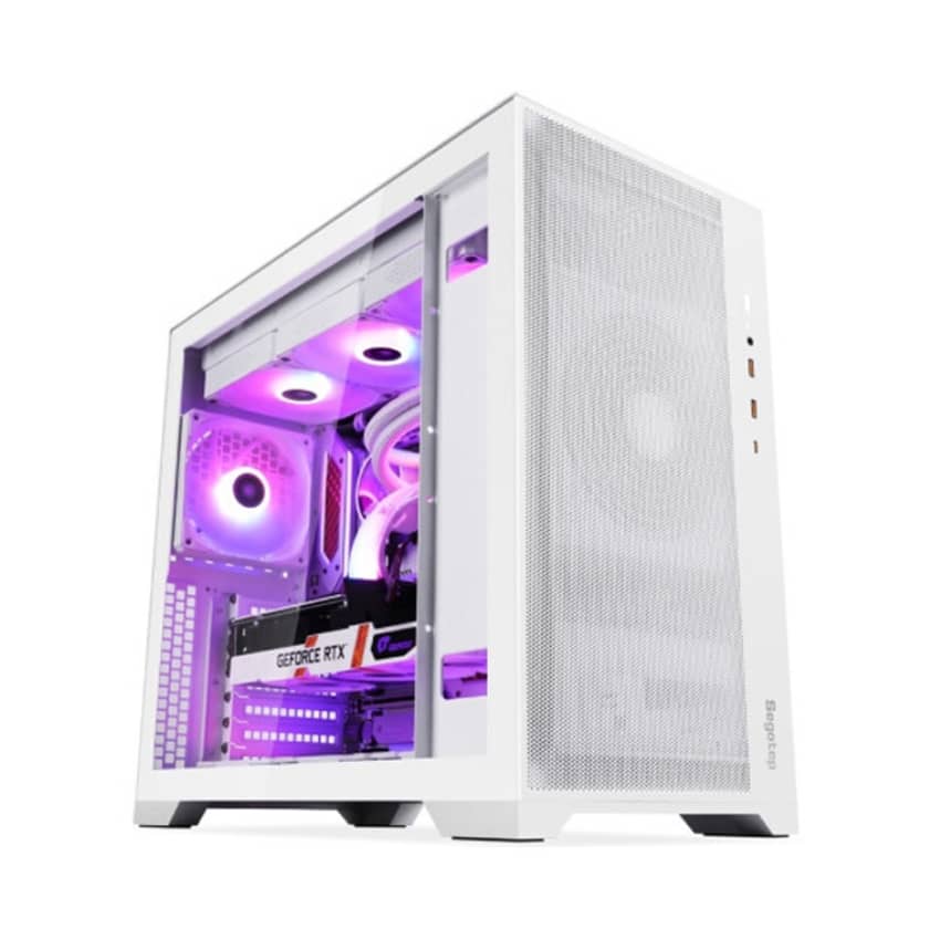 Vỏ Case Segotep MEMPHIS WHITE (MATX/Mid Tower/Màu Trắng) 