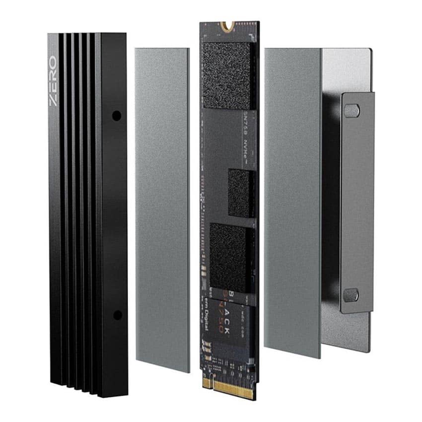 tản nhiệt cho ổ cứng SSD NVMe bên trong PS5
