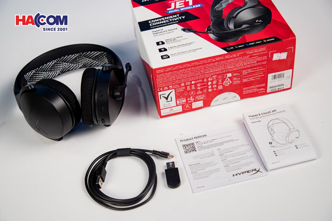 Tai nghe HP HyperX Cloud Jet Wireless Black 15