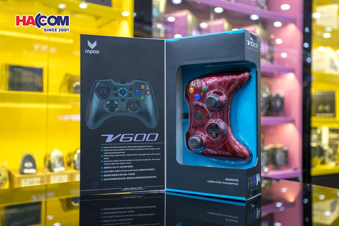  Tay cầm game RAPOO V600 Red 4