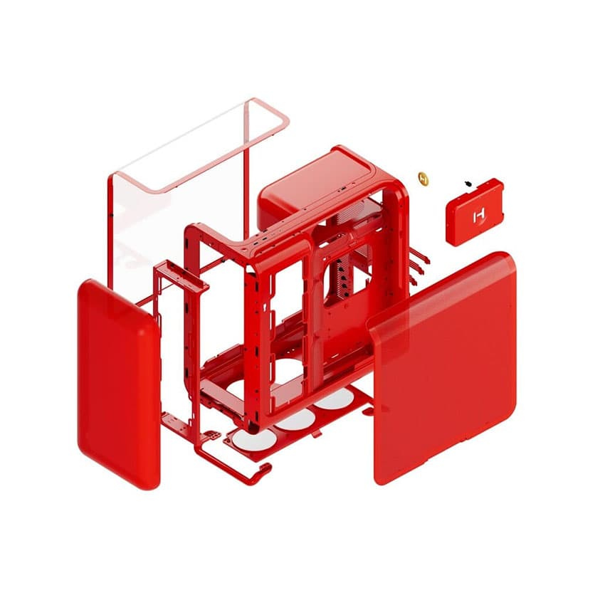 Vỏ case HYTE X50 Panel Cherry (eATX/0 Fan) 4