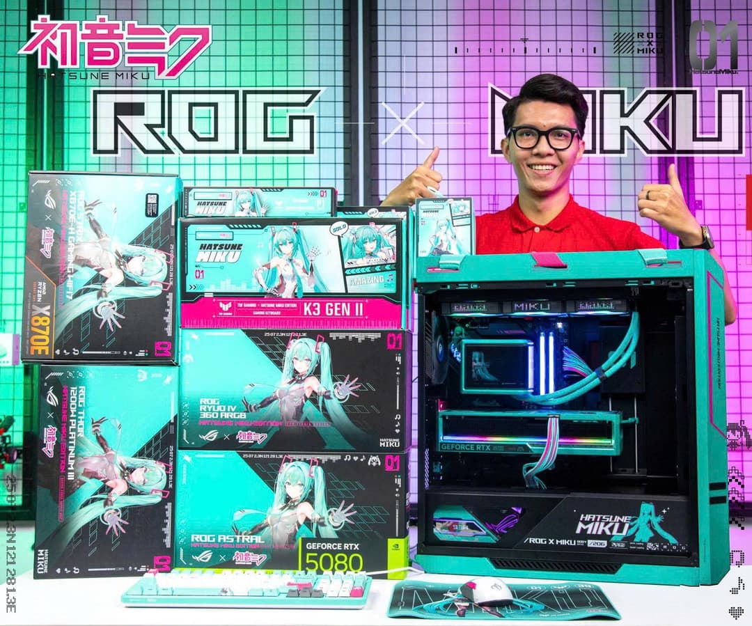 Vỏ Case ASUS ROG STRIX Helios II GX601S - Hatsune Miku Edition (eATX/4 fan 140mm) 8