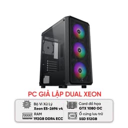 PC GIẢ LẬP DUAL XEON (E5-2696 V4/X99/128GB RAM/512GB SSD/GTX 1080/750W)