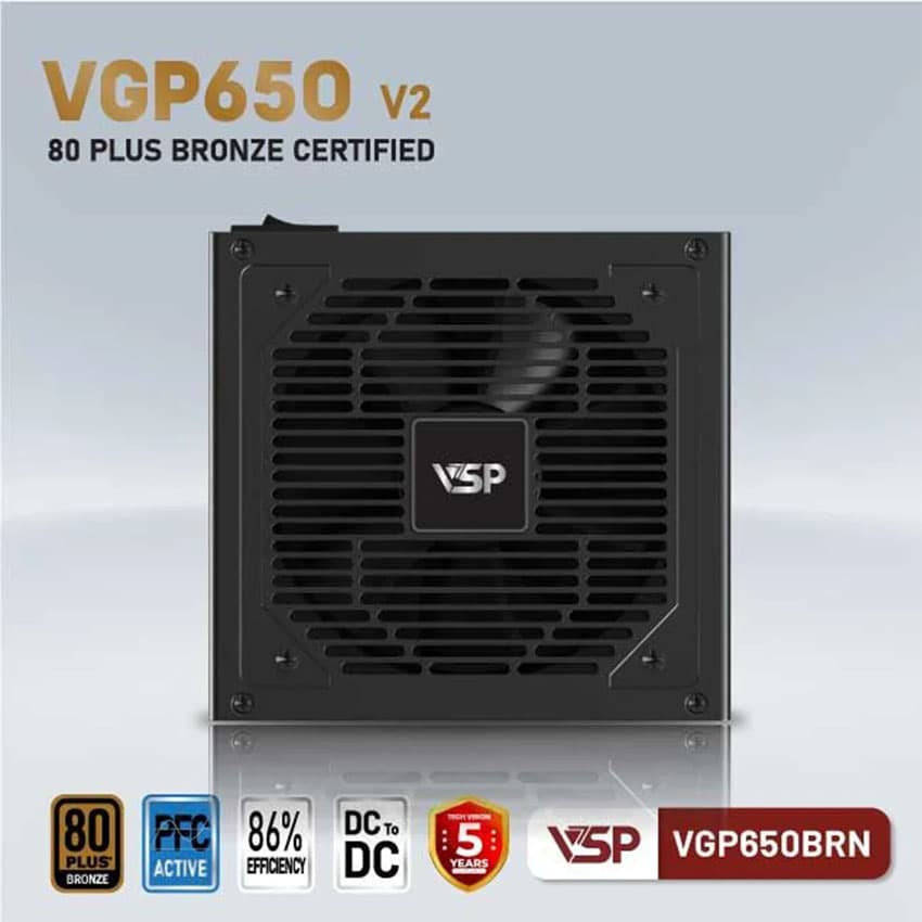 Nguồn VSP VGP650BRN V2 - 650W (80Plus Bronze) 4