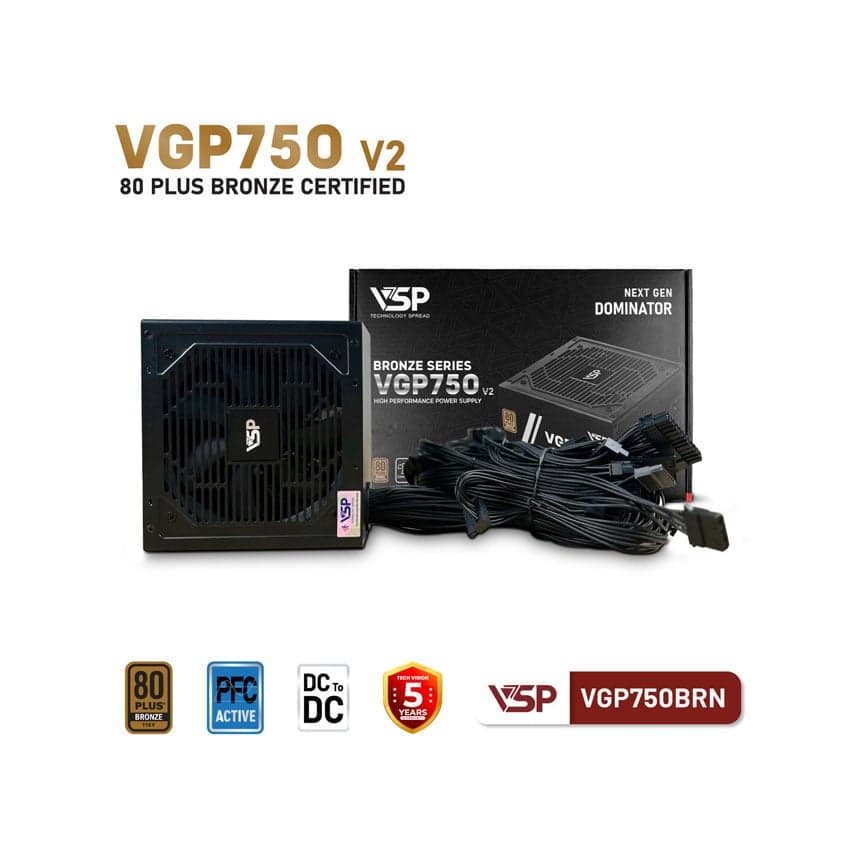 Nguồn VSP VGP750BRN V2 - 750W (80Plus Bronze) 4