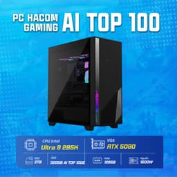 PC HACOM AI TOP 100 Z890 ( Core Ultra 9 285K / 128GB RAM / 2TB SSD / VGA RTX 5090 ) POWERED BY GIGABYTE