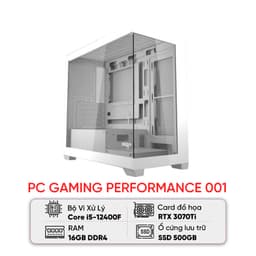 PC HACOM GAMING PERFORMANCE 001 (I5 12400F/B760M/16GB RAM/500GB SSD/RTX 3070 Ti)