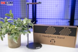 Giá treo tai nghe Crossline EJ9 màu xám - Hợp kim nhôm và PU 3