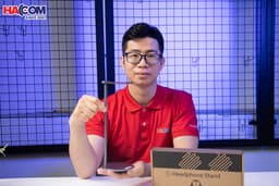 Giá treo tai nghe Crossline EJ9 màu xám - Hợp kim nhôm và PU 5