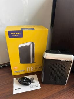 Máy trợ giảng không dây Aporo T18 2.4G (Mic cài áo)