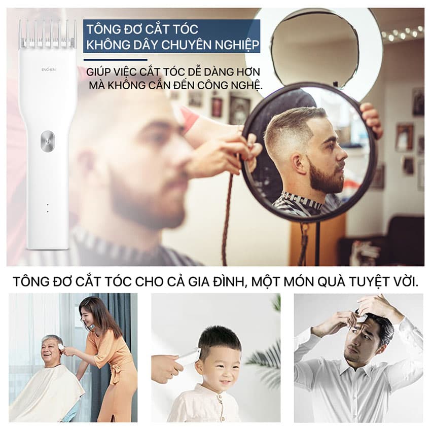 Tông Đơ Cắt Tóc Enchen Boost - Màu Trắng 6