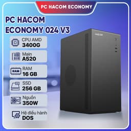 PC HACOM ECONOMY 024 V3 ( Ryzen 3400G / 16GB RAM / 256 GB SSD )