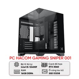 PC HACOM GAMING SNIPER 001 (I5 12400F/B760M/16GB RAM/512GB SSD/RTX 3060)