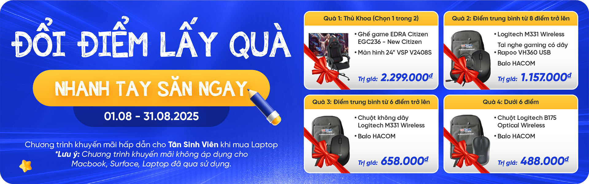 Chương trình khuyến mại Laptop Văn Phòng Doanh Nghiệp