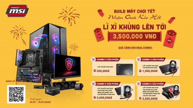 Chương trình khuyến mại Build máy chơi Tết - Nhận quà kẻo hết