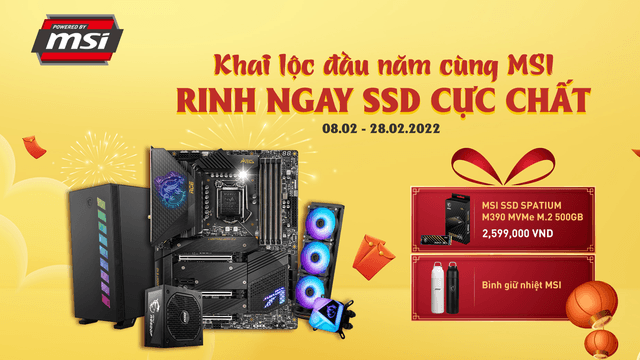 Chương trình khuyến mại Khai lộc đầu năm cùng MSI