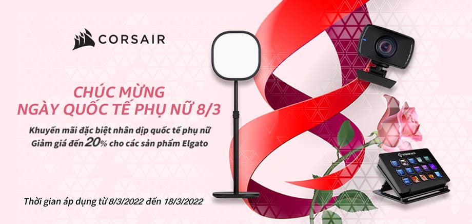 Chương trình khuyến mại mừng Quốc tế phụ nữ 8/3 của Elgato
