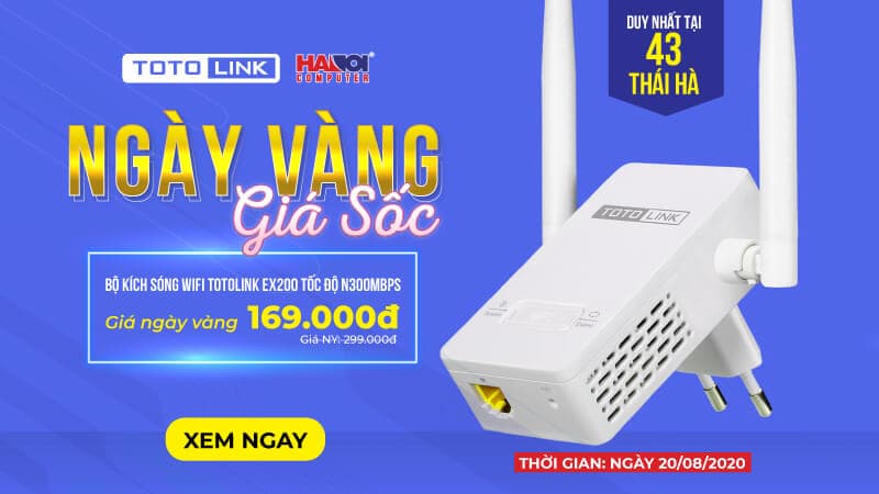 Chương trình Khuyến mãi “Ngày Vàng Giá Sốc cùng Totolink”