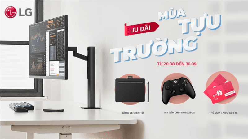 Chương trình Khuyến mãi “Ưu Đãi Mùa Tựu Trường” cùng Màn hình LG