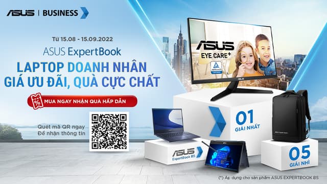 ASUS EXPERTBOOK - Laptop doanh nhân, nhận quà cực chất