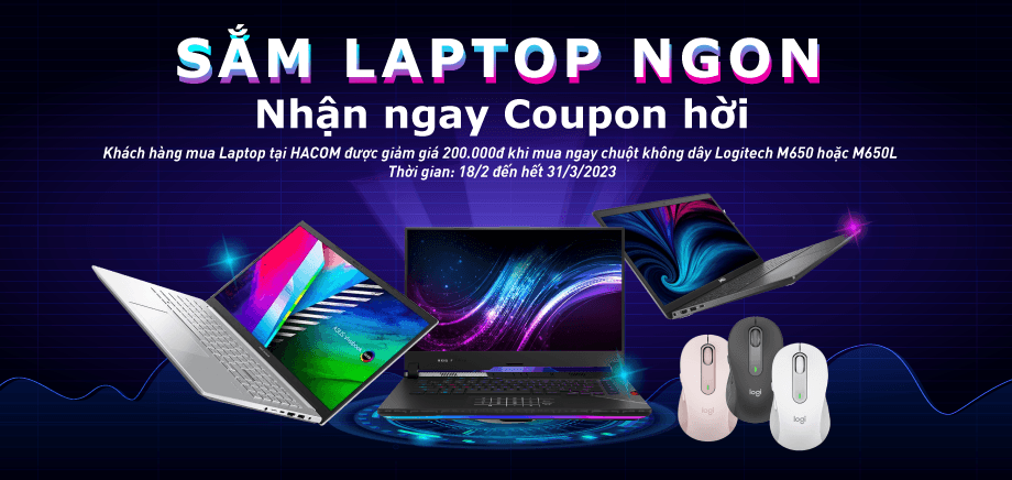 SẮM LAPTOP NGON - NHẬN NGAY COUPON HỜI