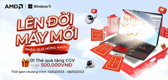 LÊN ĐỜI MÁY MỚI, NHẬN QUÀ HỨNG KHỞI