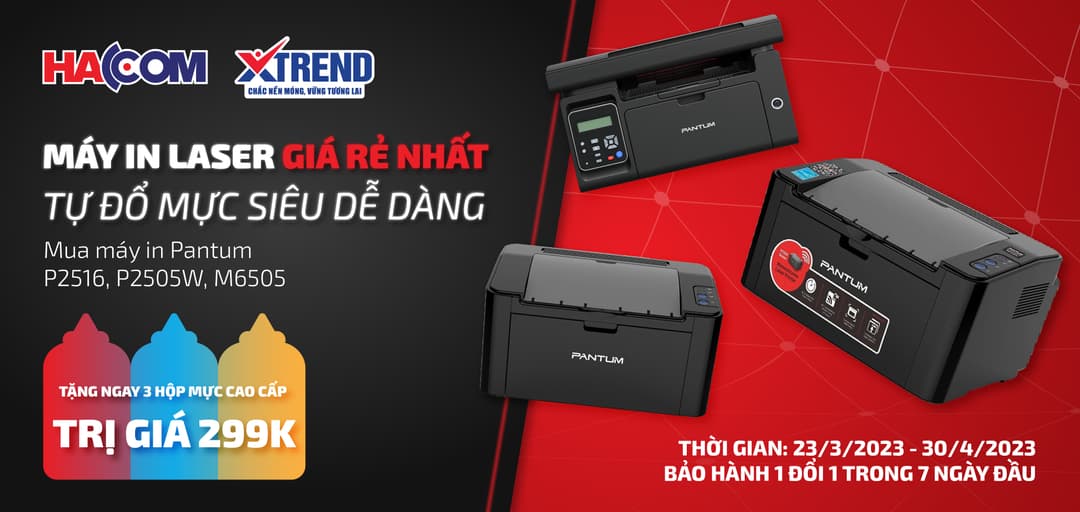 MUA MÁY IN PANTUM TẶNG NGAY MỰC CAO CẤP
