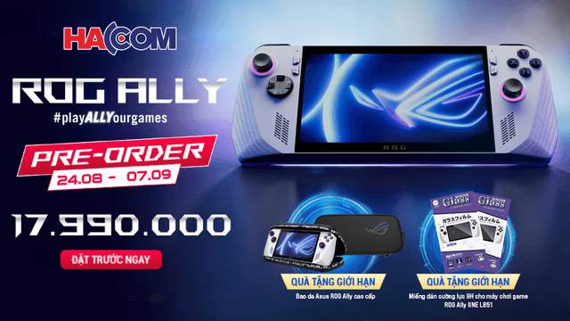 Chương trình Pre-Order Máy chơi game Asus ROG Ally siêu HOT tại HACOM