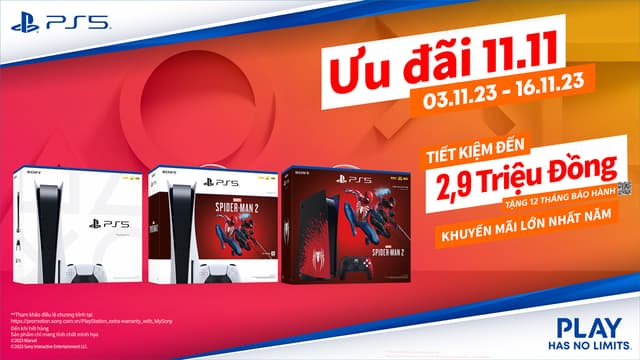 Ưu đãi cuối năm cực lớn Máy chơi Game Playstation 5 đến từ Sony