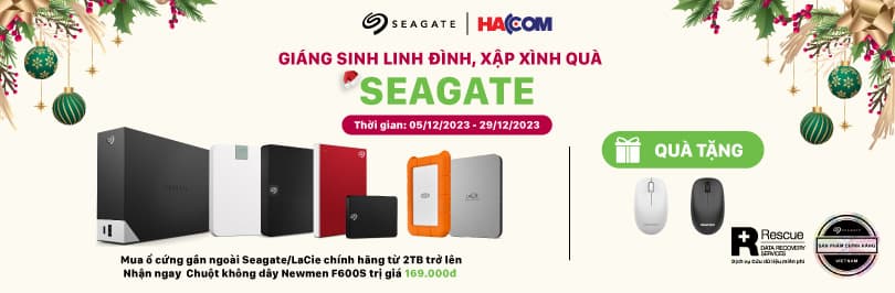 KHUYẾN MÃI MÙA GIÁNG SINH CÙNG SEAGATE