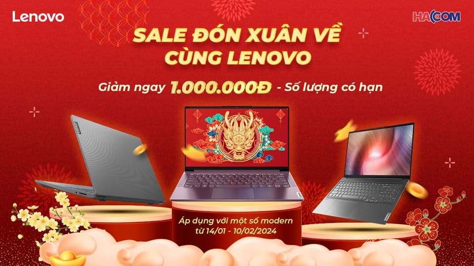 SALE ĐÓN XUÂN VỀ CÙNG LENOVO