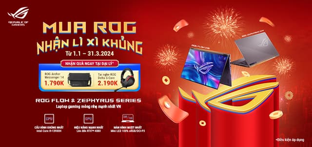 MUA LAPTOP ROG NHẬN LÌ XÌ KHỦNG