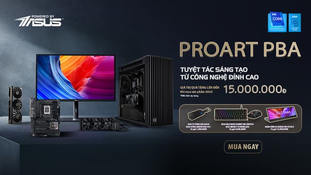 ProArt PBA – TUYỆT TÁC SÁNG TẠO TỪ CÔNG NGHỆ ĐỈNH CAO