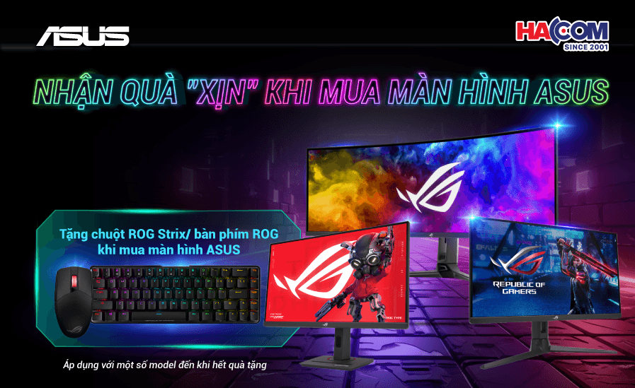 MUA MÀN HÌNH ASUS, QUÀ XỊN TRAO LIỀN TAY