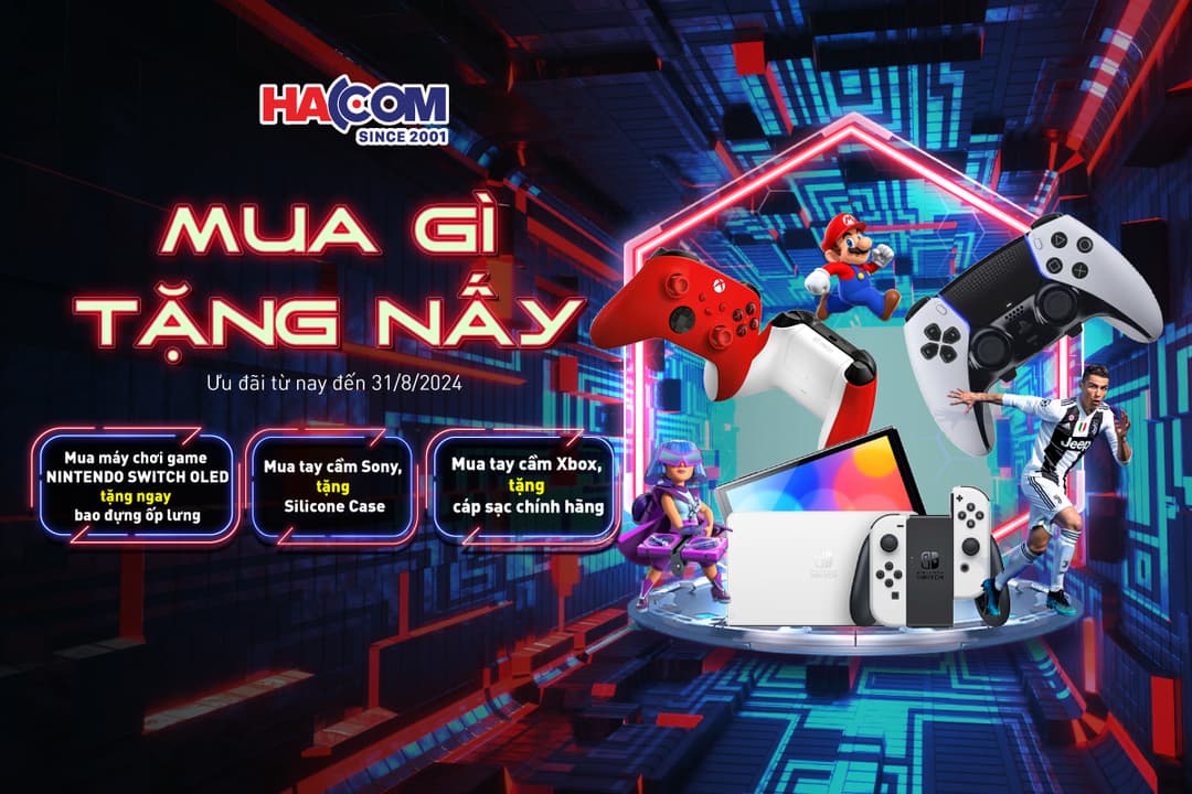 MUA GÌ, GIẢM NẤY - BÃO ƯU ĐÃI MÁY CHƠI GAME VÀ PHỤ KIỆN HẤP DẪN