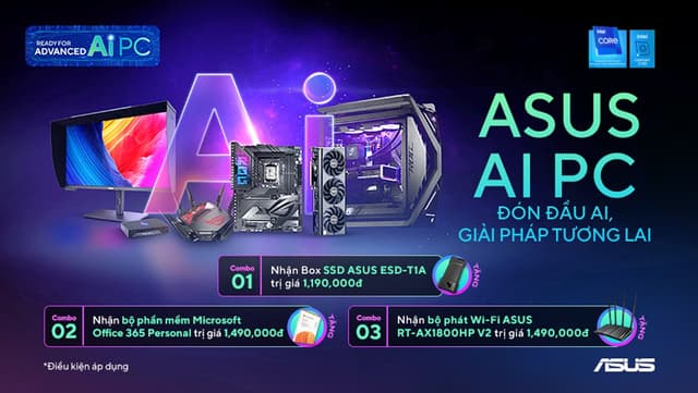 NHẬN NGAY QUÀ TẶNG KHI BUILD ASUS AI PC!!