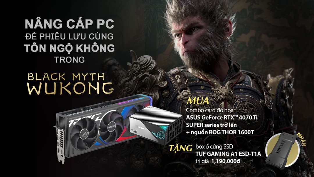NÂNG CẤP PC ĐỂ PHIÊU LƯU CÙNG TÔN NGỘ KHÔNG TRONG BLACK MYTH WUKONG!!!