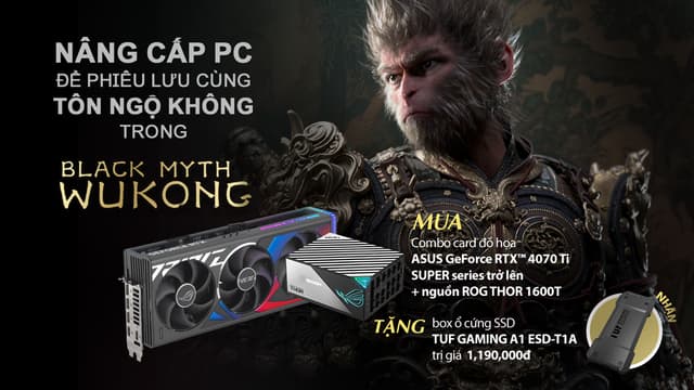 NÂNG CẤP PC ĐỂ PHIÊU LƯU CÙNG TÔN NGỘ KHÔNG TRONG BLACK MYTH WUKONG!!!