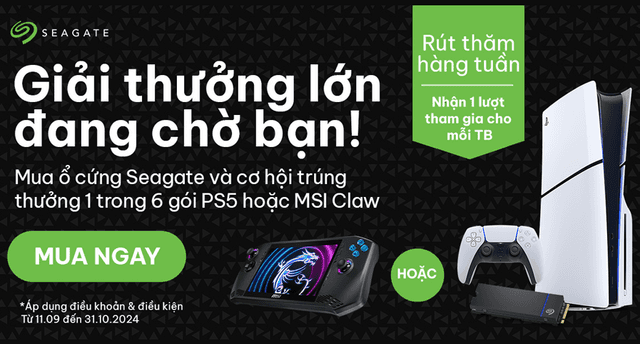 SEAGATE - GIẢI THƯỞNG LỚN ĐANG CHỜ BẠN!