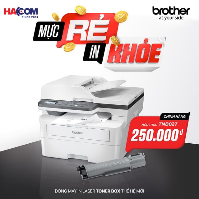 MÁY IN ĐA NĂNG BROTHER TONER BOX: THẾ HỆ MÁY IN CHO TƯƠNG LAI