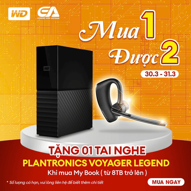Ổ CỨNG MYBOOK XÚC 01 TAI NGHE 