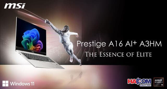 LAPTOP MSI PRESTIGE A16 AI+ A3HMG-045VN SẢN PHẨM AI CHO NGƯỜI DÙNG SÁNG TẠO NỘI DUNG?