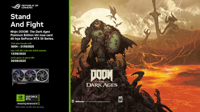 STAND AND FIGHT- Nhận  code game DOOM: The Dark Ages Premium Edition