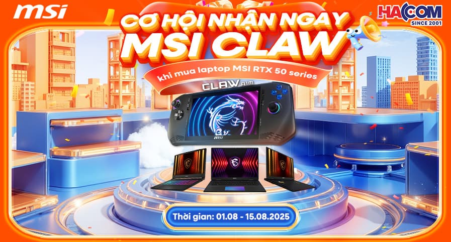 MUA LAPTOP RTX50 SERIES NHẬN QUÀ XỊN SÒ TỪ MSI