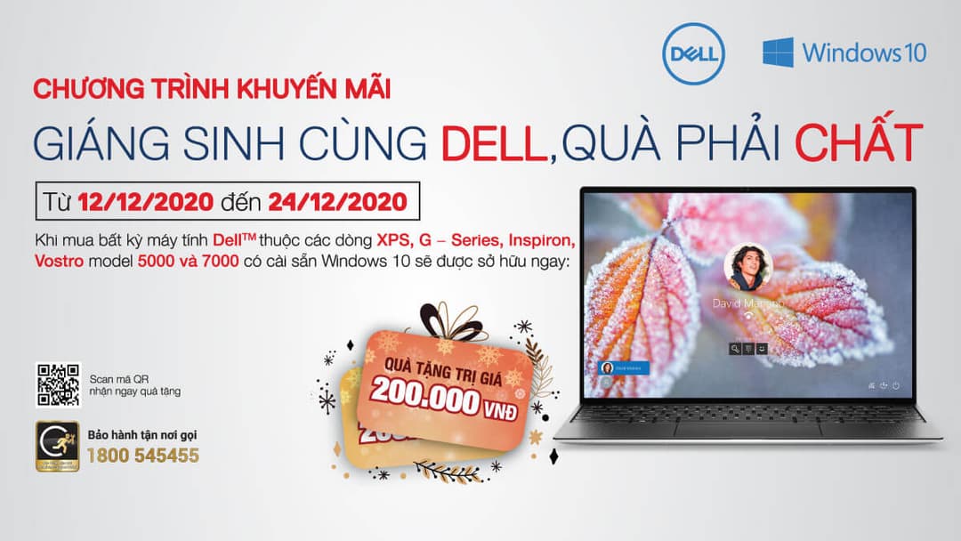 Chương trình Khuyến mãi “Giáng Sinh cùng Dell, quà phải chất”