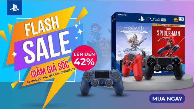 Chương trình Khuyến mãi “Flash Sale Giáng Sinh - PlayStation Giảm đến 42%”