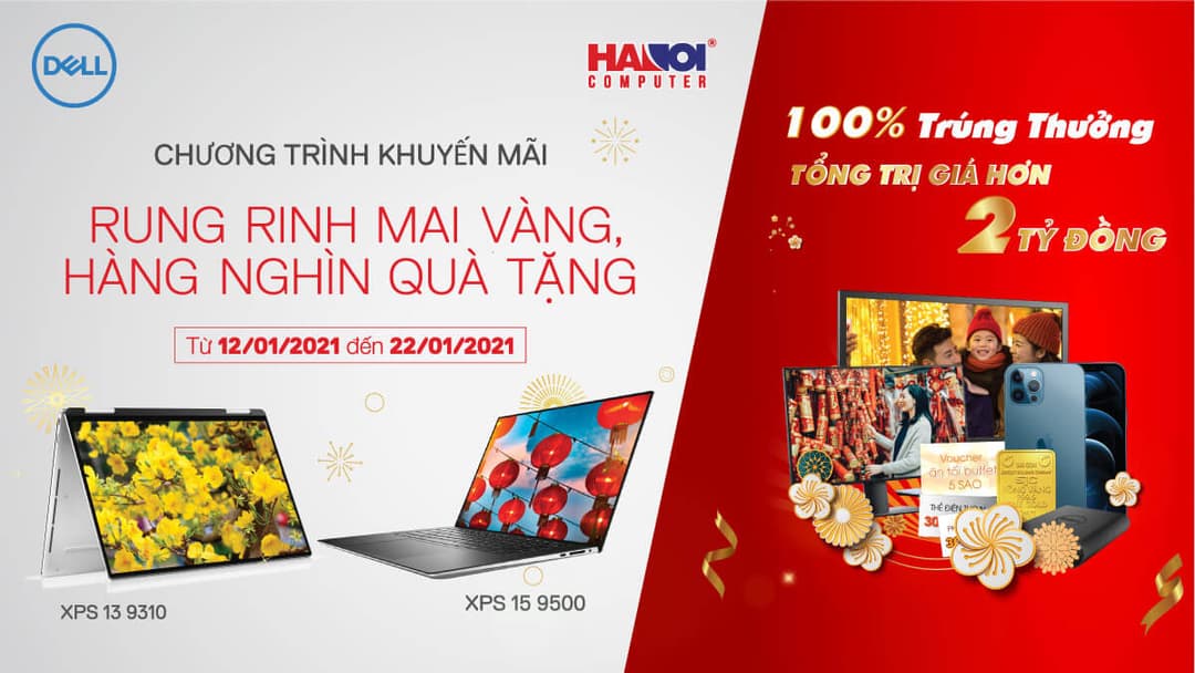 Chương trình Khuyến mãi “Rung rinh mai vàng, nhận nghìn quà tặng” cùng Dell