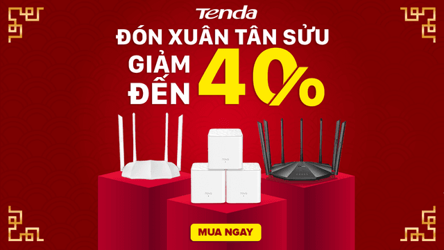 Chương trình Khuyến mãi “Đón xuân Tân Sửu, Tenda giảm đến 40%”