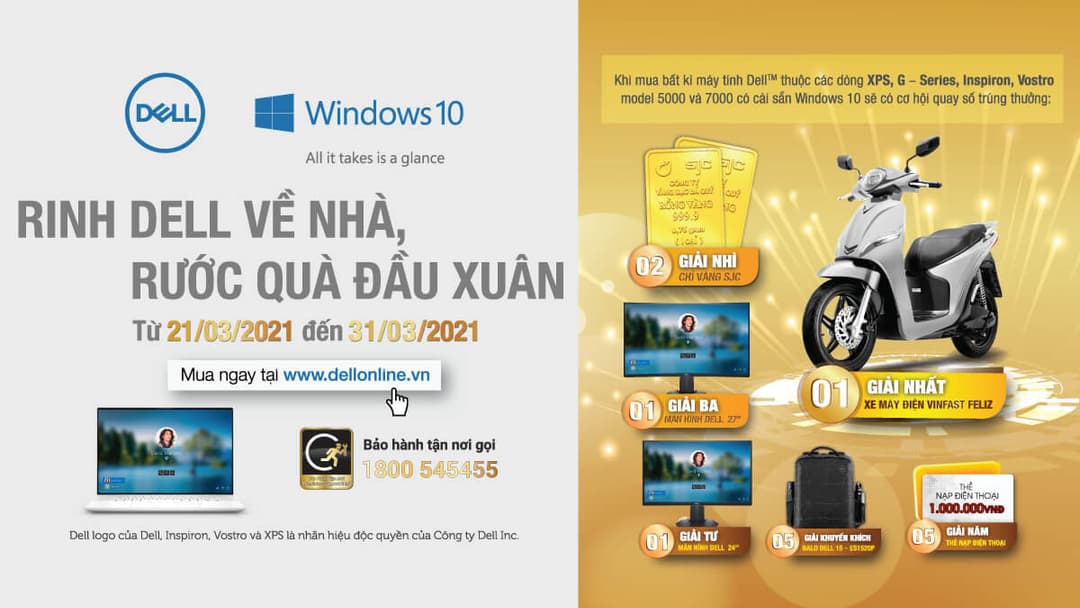 Chương trình Khuyến mãi “Rinh Dell Về Nhà, Rước Quà Đầu Xuân”